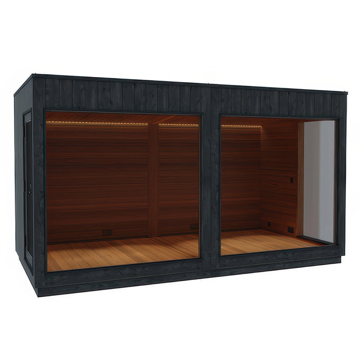 ThermaSol Nordic Misty Lounge XL 2-Entrance - Outdoor XL Sauna Lounge for Nordic Misty Sauna Cabin, 2 Entrances