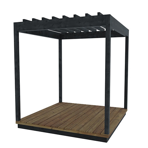 ThermaSol Nordic Misty Pergola - Matching Pergola for Nordic Misty Sauna Cabin — view 3