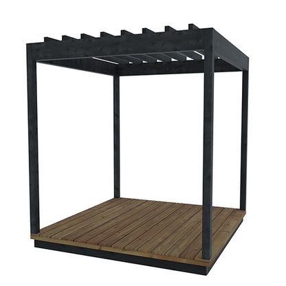 ThermaSol Nordic Misty Pergola - Matching Pergola for Nordic Misty Sauna Cabin — view 3