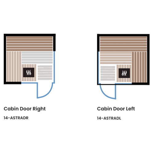 ThermaSol Astra Sauna Cabin - Indoor Sauna Kit, Semi-Panoramic Glass, Up to 4 Persons — view 5