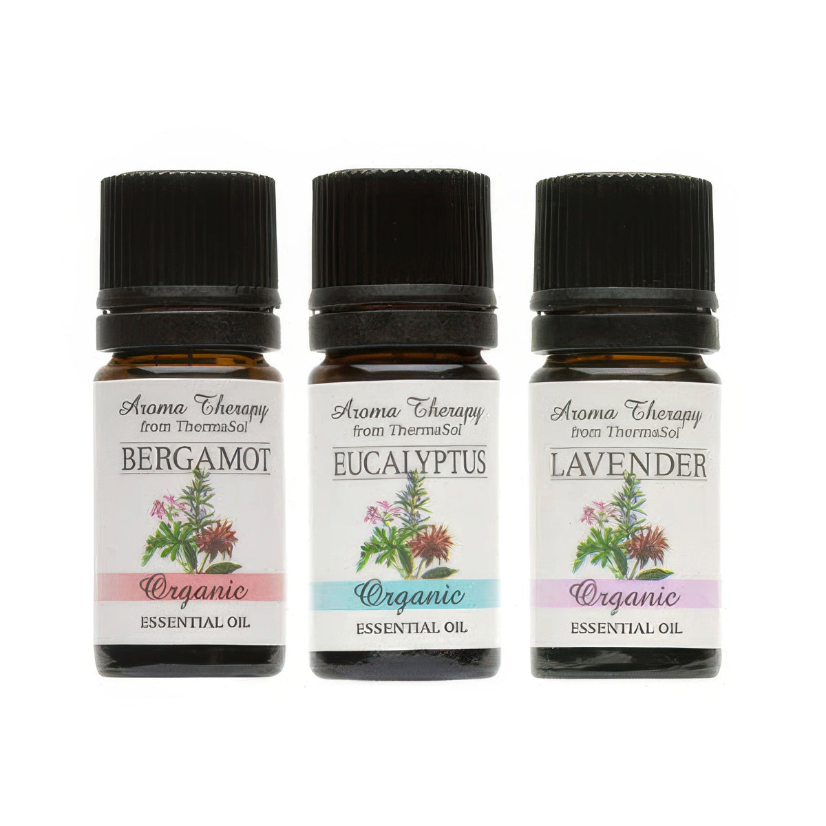 ThermaSol Essential Oils 3 Pack - Aromatherapy, 100% Organic, 5ml