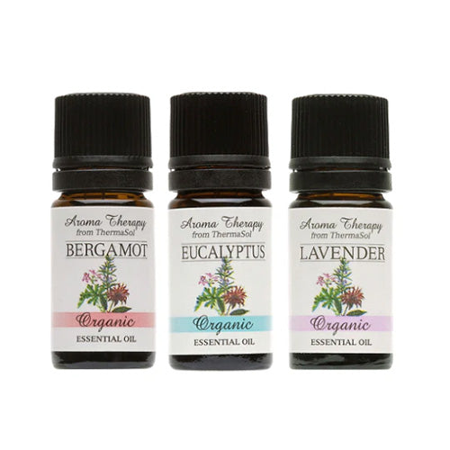 ThermaSol Essential Oils 3 Pack - Aromatherapy, 100% Organic, 5ml