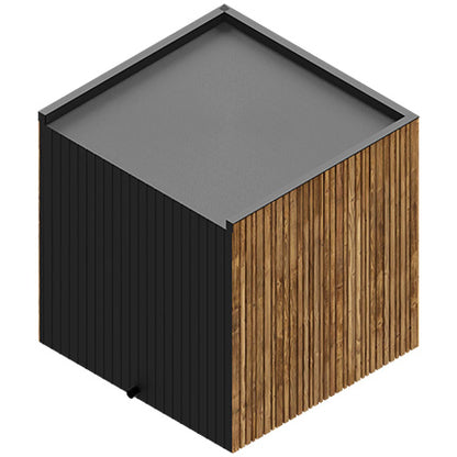 ThermaSol Fortis Sauna Cabin - Fully Assembled Outdoor Sauna, Tinted Glass Front with Eave, Up to 4 Persons — view 5