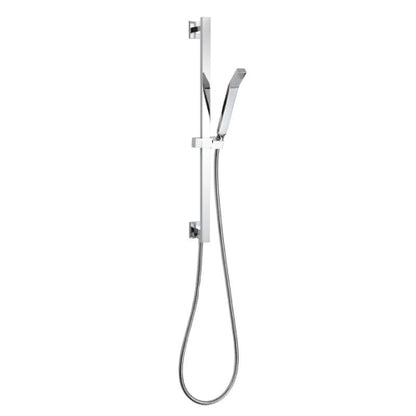 ThermaSol Square Essential Shower Package - Shower Package w/ Rain Canopy, Wall Shower Arm and Hand Shower, Square — view 4
