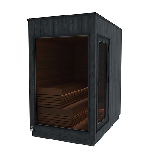 ThermaSol Nordic Misty Sauna Cabin - Fully Assembled Outdoor Sauna, Modular, 2 to 5 Person