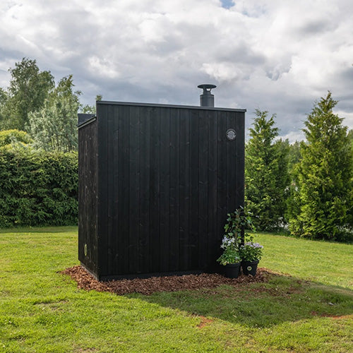 ThermaSol Nordic Misty Sauna Cabin - Fully Assembled Outdoor Sauna, Modular, 2 to 5 Person — view 4