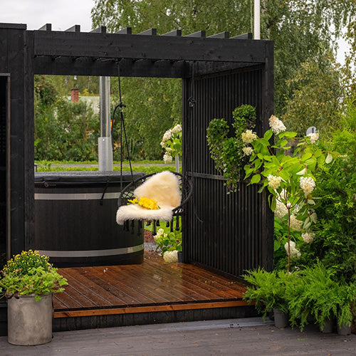 ThermaSol Nordic Misty Pergola - Matching Pergola for Nordic Misty Sauna Cabin — view 2
