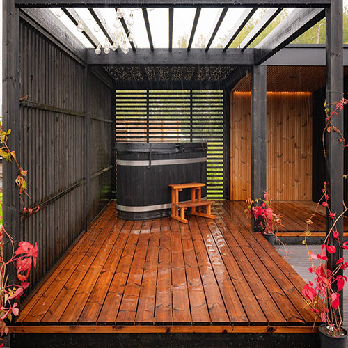 ThermaSol Nordic Misty Pergola - Matching Pergola for Nordic Misty Sauna Cabin — view 4