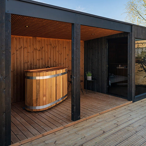 ThermaSol Nordic Misty Terrace - Outdoor Terrace for Nordic Misty Sauna Cabin — view 3