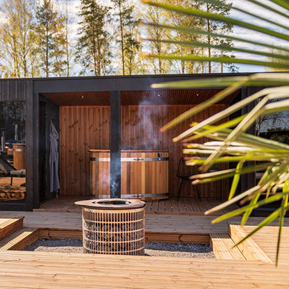 ThermaSol Nordic Misty Terrace - Outdoor Terrace for Nordic Misty Sauna Cabin — view 4