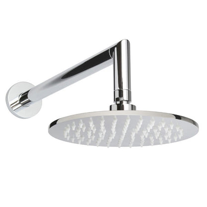 ThermaSol Round Essential Shower Package - Shower Package w/ Rain Canopy, Wall Shower Arm and Hand Shower, Round — view 2