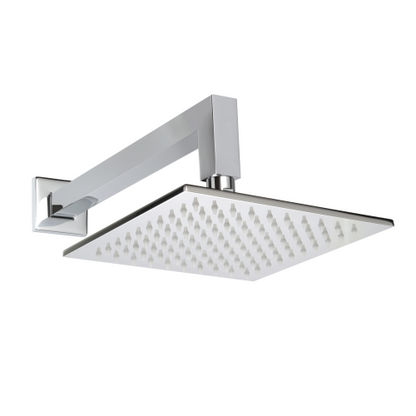 ThermaSol Square Essential Shower Package - Shower Package w/ Rain Canopy, Wall Shower Arm and Hand Shower, Square — view 2