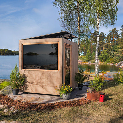 ThermaSol Solaris Sauna Cabin - Fully Assembled Outdoor Sauna, Solar-Powered, 2 to 5 Person — view 3