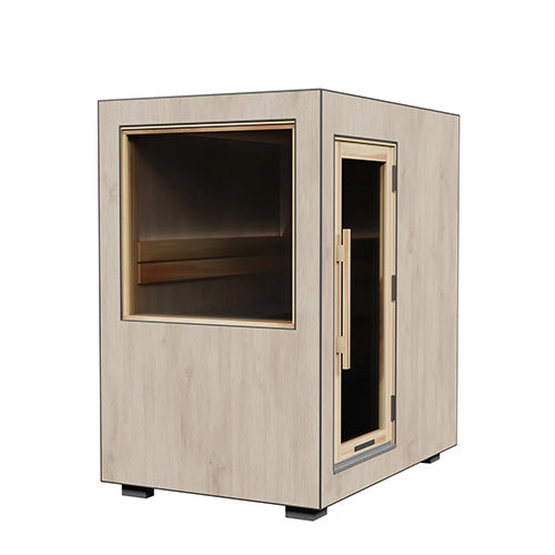 ThermaSol Solaris Sauna Cabin - Fully Assembled Outdoor Sauna, Solar-Powered, 2 to 5 Person — view 2