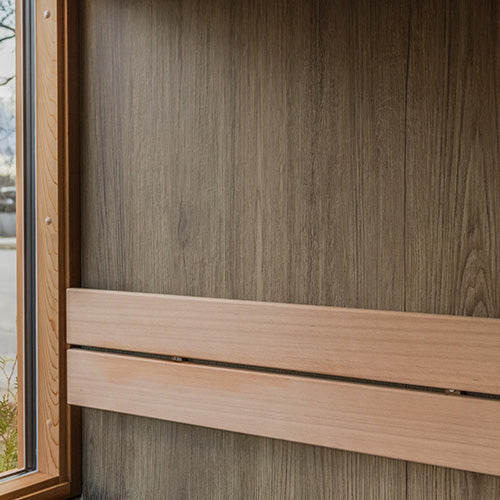 ThermaSol Solaris Sauna Cabin - Fully Assembled Outdoor Sauna, Solar-Powered, 2 to 5 Person — view 5