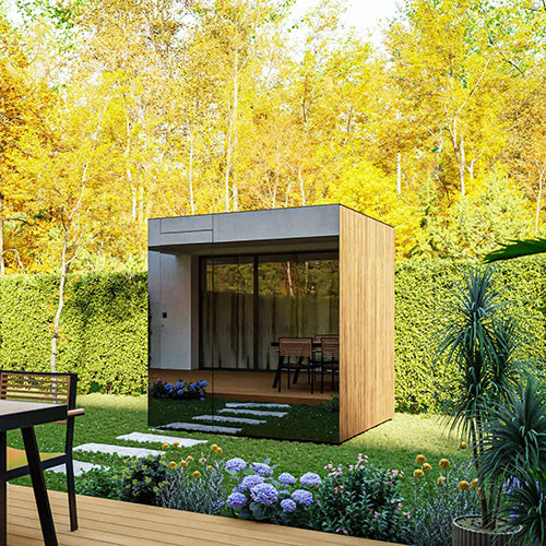 ThermaSol Spectra Sauna Cabin - Fully Assembled Outdoor Sauna, Tinted Glass Front, Up to 4 Persons