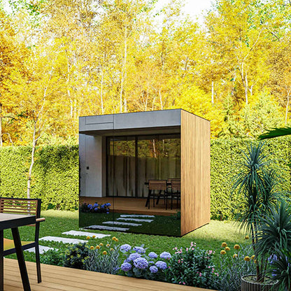 ThermaSol Spectra Sauna Cabin - Fully Assembled Outdoor Sauna, Tinted Glass Front, Up to 4 Persons