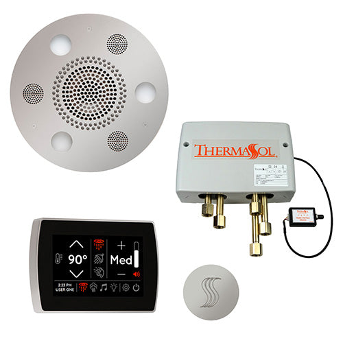 ThermaSol STC & Serenity Total Wellness Package - SignaTouch Control, Serenity Advanced Rainhead, SteamVection Steamhead, Digital Shower Valve