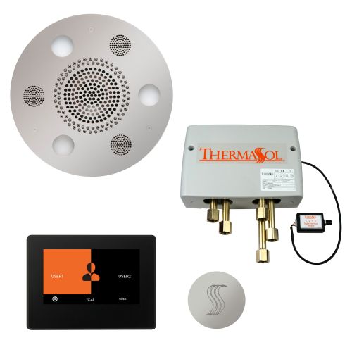 ThermaSol TT2 & Serenity Total Wellness Package - ThermaTouch2 Control, Serenity Advanced Rainhead, SteamVection Steamhead, Digital Shower Valve