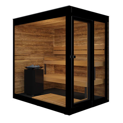 ThermaSol Vera Sauna Cabin - Fully Assembled Outdoor Sauna, Tinted Parsol Glass, Up to 3 Persons — view 2