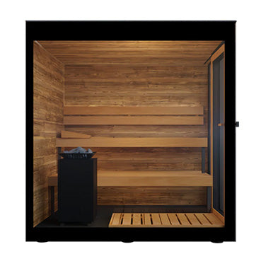 ThermaSol Vera Sauna Cabin - Fully Assembled Outdoor Sauna, Tinted Parsol Glass, Up to 3 Persons — view 3