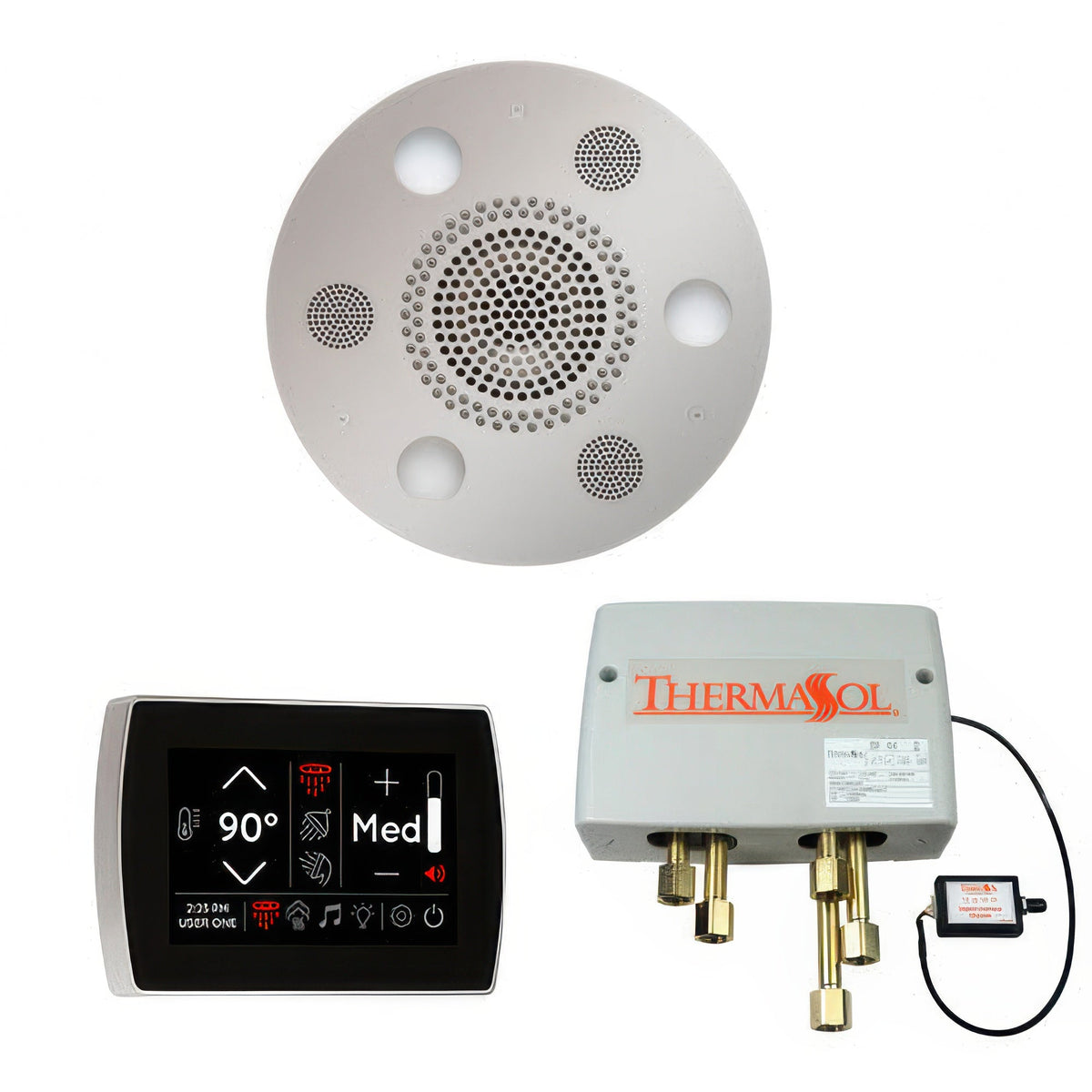 ThermaSol STC & Serenity Wellness Shower Package - SignaTouch Control, Serenity Advanced Rainhead, Digital Shower Valve
