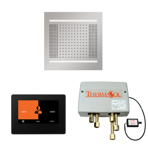 ThermaSol TT2 & HydroVive Wellness Shower Package - ThermaTouch2 Control, HydroVive Rainhead, Digital Shower Valve