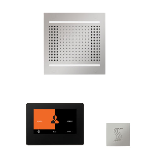 ThermaSol TT2 & HydroVive Wellness Steam Package - ThermaTouch2 Control, HydroVive Rainhead, SteamVection Steamhead