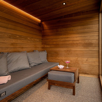 ThermaSol Nordic Misty Lounge Medium - Outdoor Medium Lounge for Nordic Misty Sauna Cabin — view 2