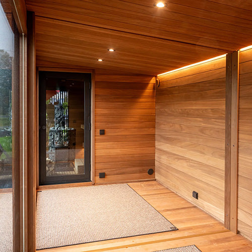 ThermaSol Nordic Misty Lounge XL 1-Entrance - Outdoor XL Sauna Lounge for Nordic Misty Sauna Cabin, 1 Entrance — view 2