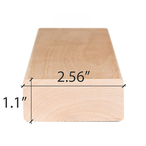 PROSAUNAS Alder 2x3 (28mm x 65mm) S4SEE SHP - Sauna Wood, Smooth 4 Sides Eased Edges, SHP Profile, Bench Material — view 5