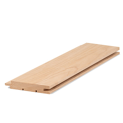 PROSAUNAS Alder 1x4 (15mm x 90mm) T&G STS4 - Sauna Wood, Tongue & Groove, STS4 Profile, Nickel-Gap, Wall Material