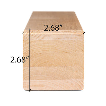 PROSAUNAS Alder 3x3 (68mm x 68mm) S4SEE SHP - Engineered Sauna Wood, Smooth 4 Sides Eased Edges, SHP Profile, Bench and Support Material — view 5