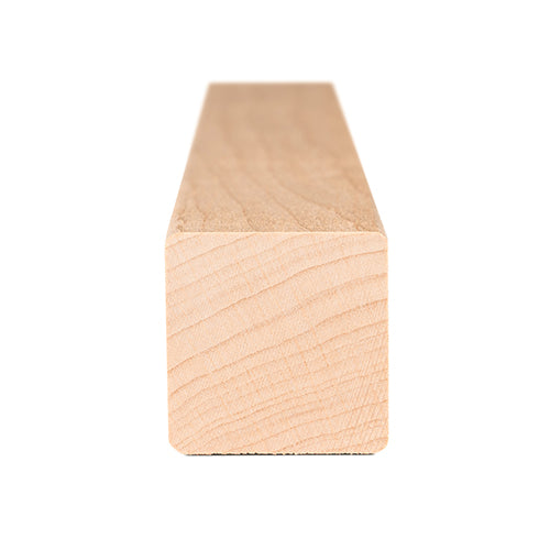 PROSAUNAS Alder 2x2 (28mm x 28mm) S4SEE SHP - Sauna Wood, Smooth 4 Sides, Eased Edges, Trim Moulding, SHP Profile — view 3