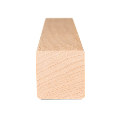 PROSAUNAS Alder 2x2 (28mm x 28mm) S4SEE SHP - Sauna Wood, Smooth 4 Sides, Eased Edges, Trim Moulding, SHP Profile — view 3