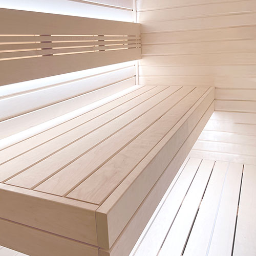 PROSAUNAS Aspen 1x4 (15mm x 90mm) T&G STS4 - Sauna Wood, Tongue & Groove, STS4 Profile, Nickel-Gap, Wall Material — view 3