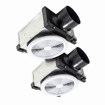 Bathology Atmospheric 320 - Dual Vent Bath Fan w/ Optional Lighting, 230CFM