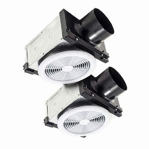 Bathology Atmospheric 320 - Dual Vent Bath Fan w/ Optional Lighting, 230CFM