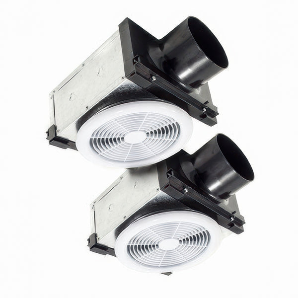 Bathology Atmospheric 320 - Dual Vent Bath Fan w/ Optional Lighting, 230CFM