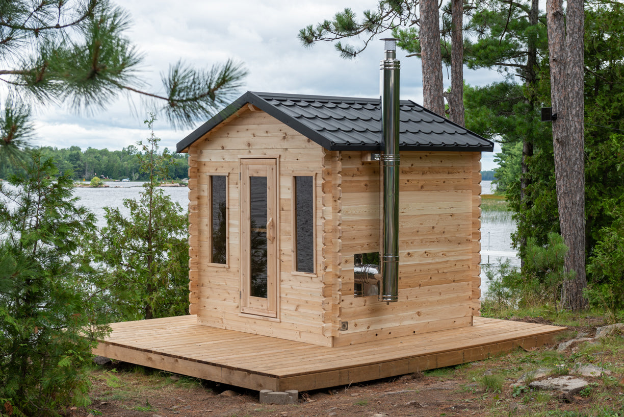 Canadian Timber Georgian 4 Person Cabin Sauna — view 2
