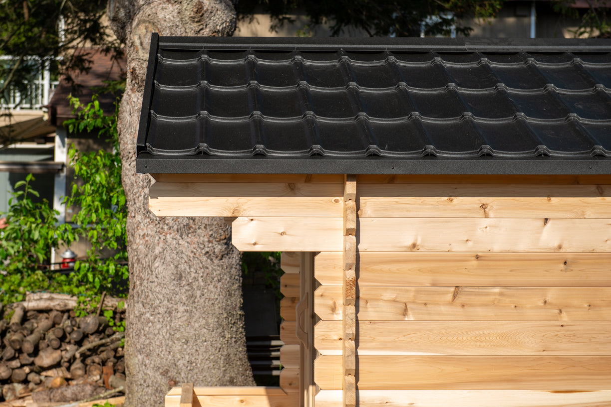 Canadian Timber Georgian 4 Person Cabin Sauna with Porch — view 7