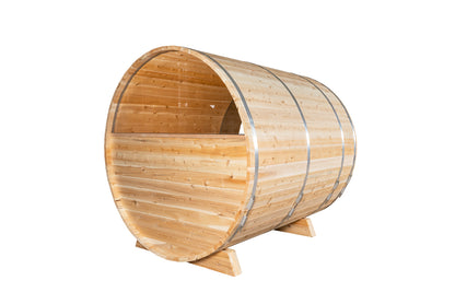 Canadian Timber Serenity MP 4-6 Person Barrel Sauna with Porch — view 6