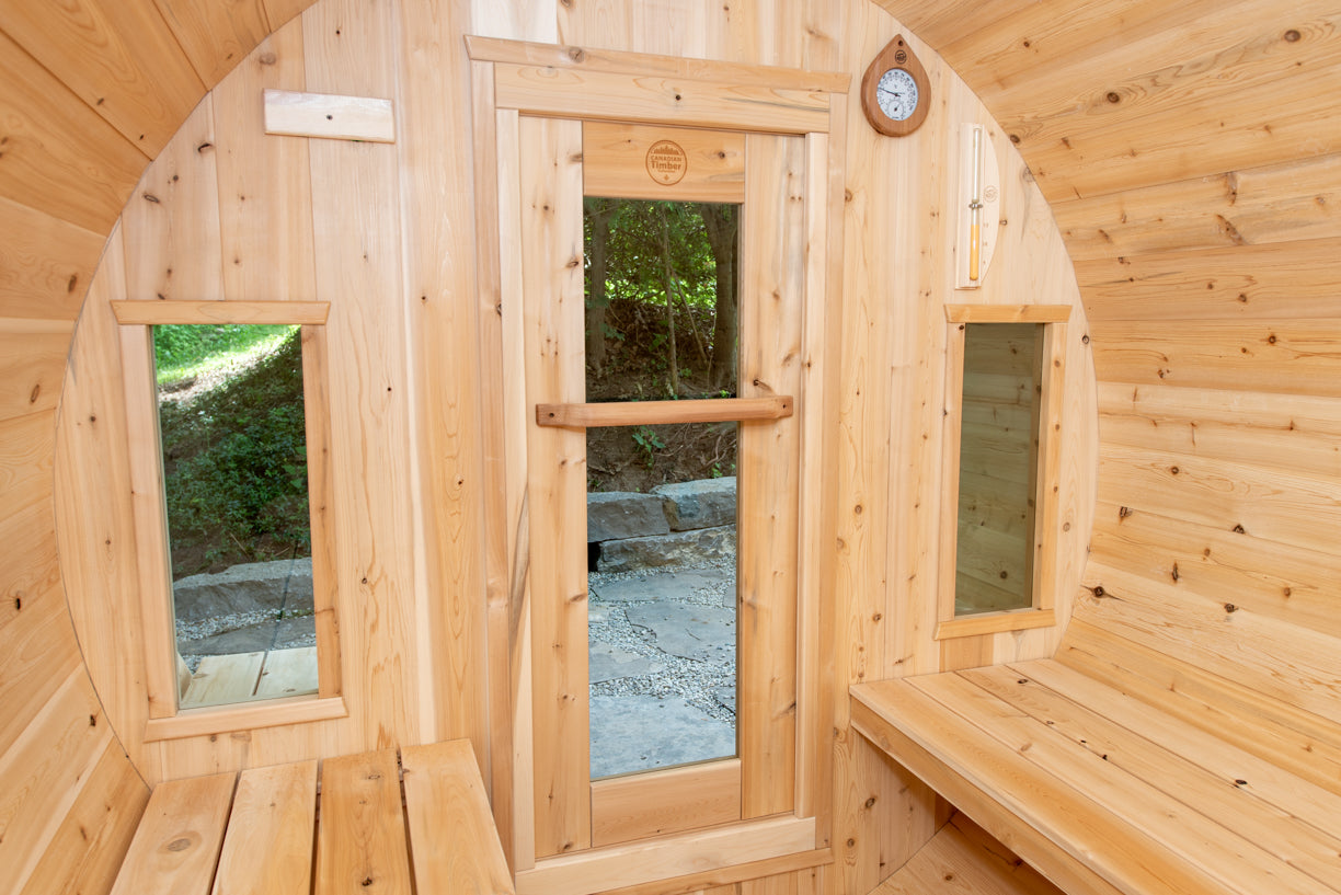 Canadian Timber Tranquility 6-8 Person Barrel Sauna — view 6