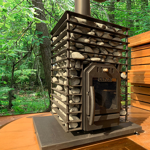 Cozy Heat Quattro Sauna Stove - Wood-Burning Sauna Stove, Up to 18kW — view 2