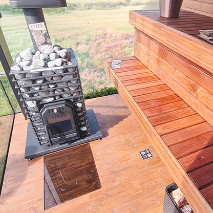 Cozy Heat Quattro Sauna Stove - Wood-Burning Sauna Stove, Up to 18kW — view 3