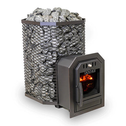 Cozy Heat Thru-Wall Sauna Stove - Wood-Burning Sauna Stove, Up to 18kW — view 2