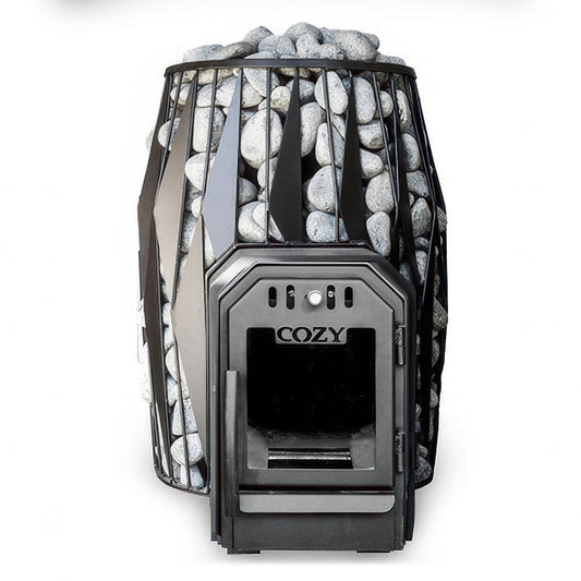Cozy Heat OG Thru-Wall Sauna Stove - Wood-Burning Sauna Stove, Up to 18kW