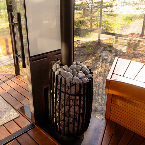 Cozy Heat SW Thru-Wall Sauna Stove - Wood-Burning Sauna Stove, Up to 18kW — view 2