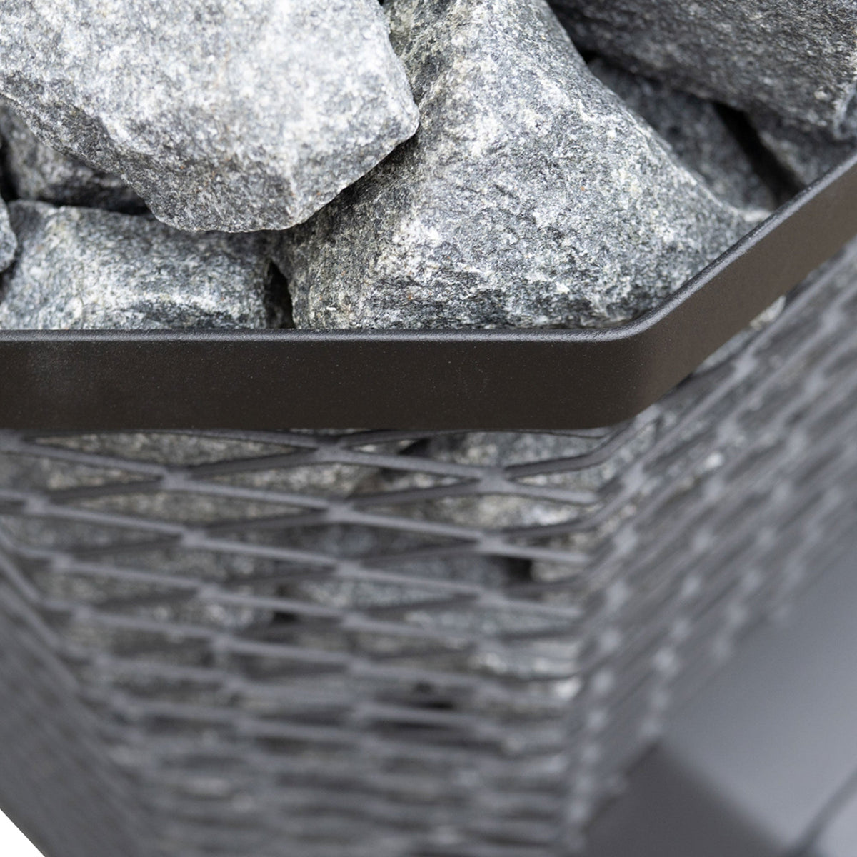 Cozy Heat 18kW wood-burning sauna stove stone basket