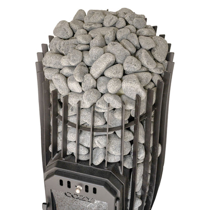 Cozy Heat SW 18kW wood-burning sauna stove stone basket